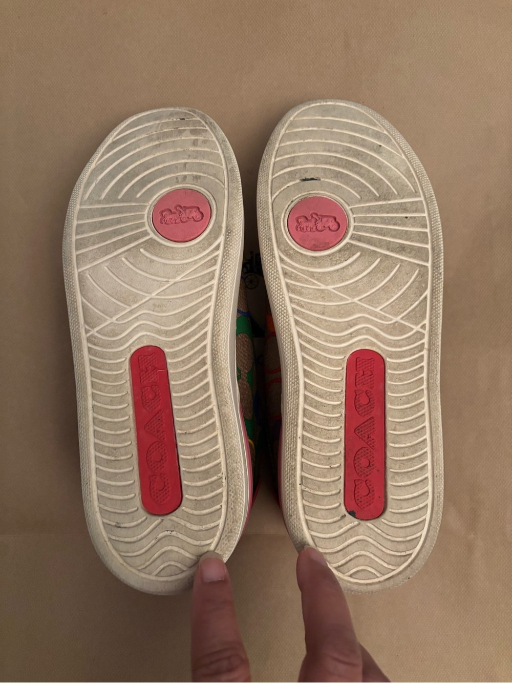 Coach Brown Multicolor Signature Low-Top Sneakers - Picture 7 of 7